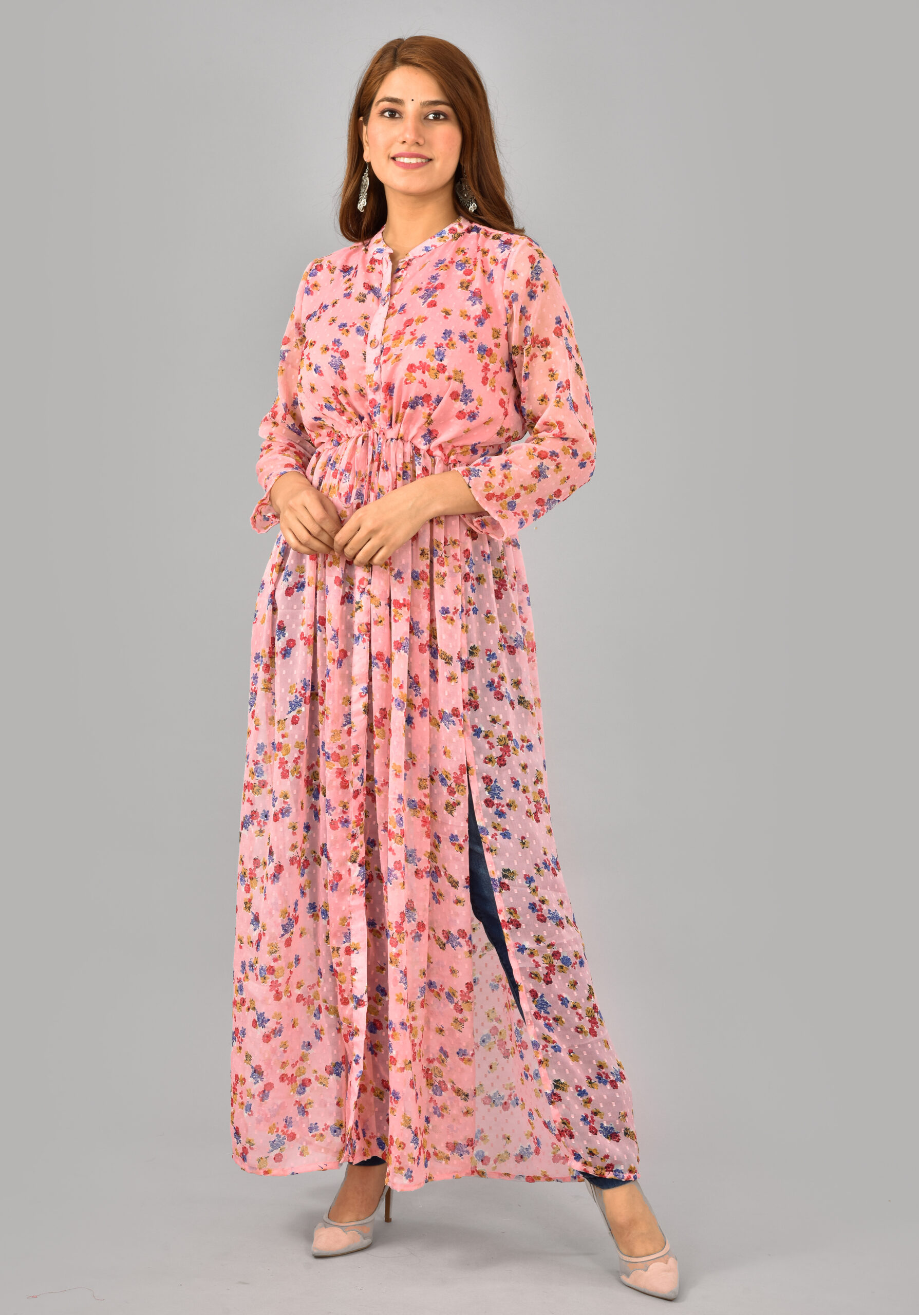 Buy online Floral Flared Kurta from Kurta Kurtis for Women by Tissu for  989 at 34 off  2023 Limeroadcom