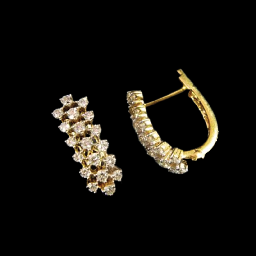 Stunning Diamond Earrings by Reeya Lifestyle available on made-to-order