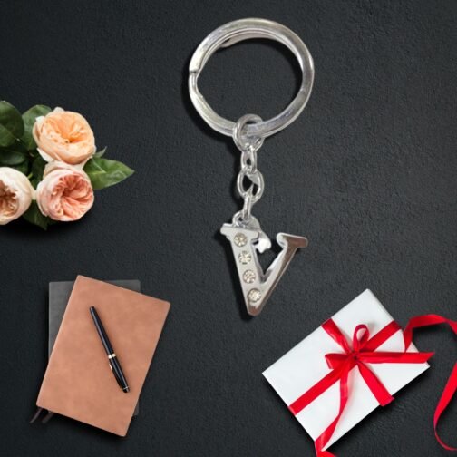 Corporate Silver Alphabets Keychain Gift with Book &...