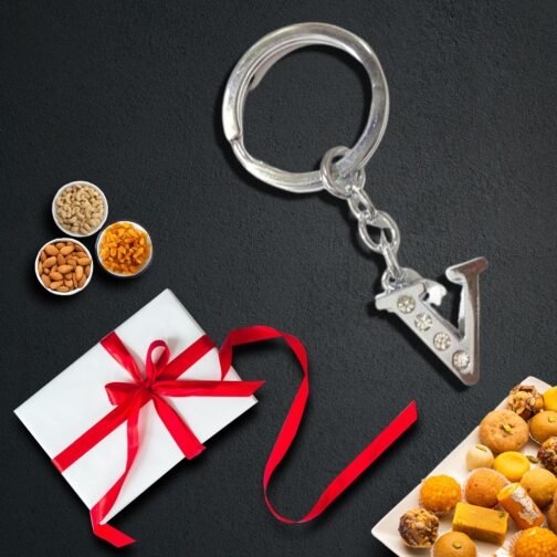 Personalised Silver Alphabets Keychain Corporate Gift