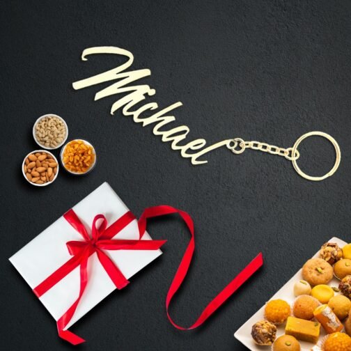 Personalised Silver Name Keychain Corporate Gift