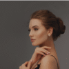 Astonishing diamond earrings with circular studded stone setting on it