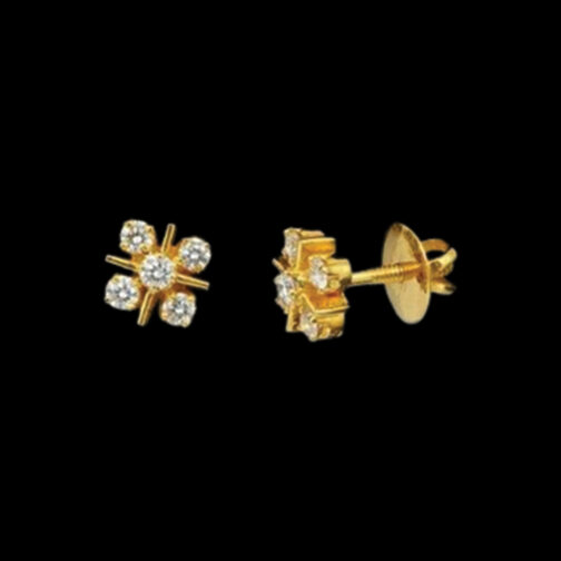 Simple Cross design Diamond Tops with Neat Stone Studded on all ends