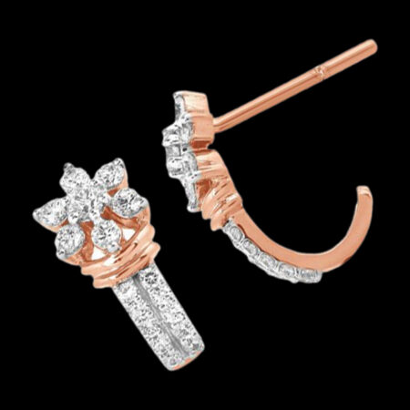 Fashionable Diamond Studs for Daily Wear with a Dazzling Centre Stone crystal