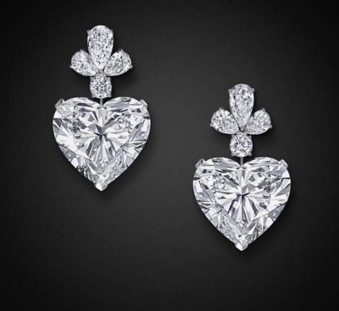 Heart Diamond Studs