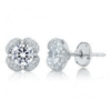 Diamond studs with dreamy white gold