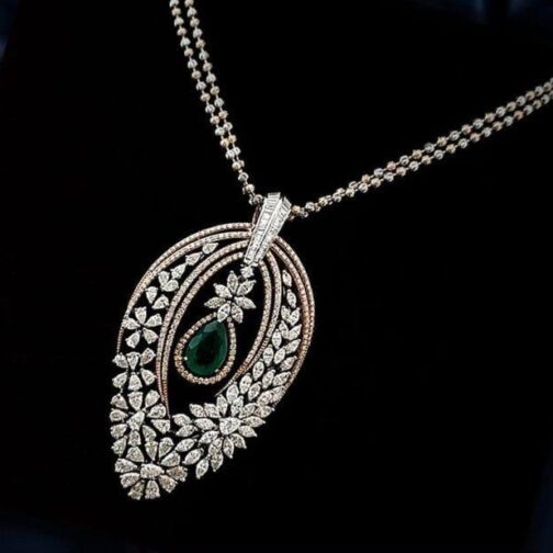 Designer Real Diamond Pendant with...
