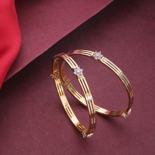 Matt Finish Diamond Bangles