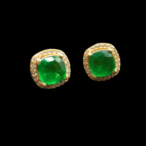 Emerald Gemstone Earrings