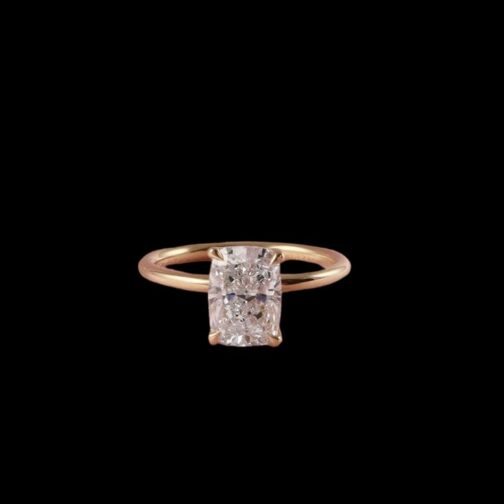Solitaire Cushion Diamond Ring