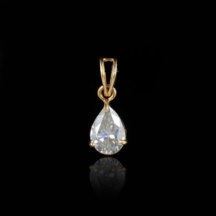 Solitaire Pear Shaped Diamond Pendant