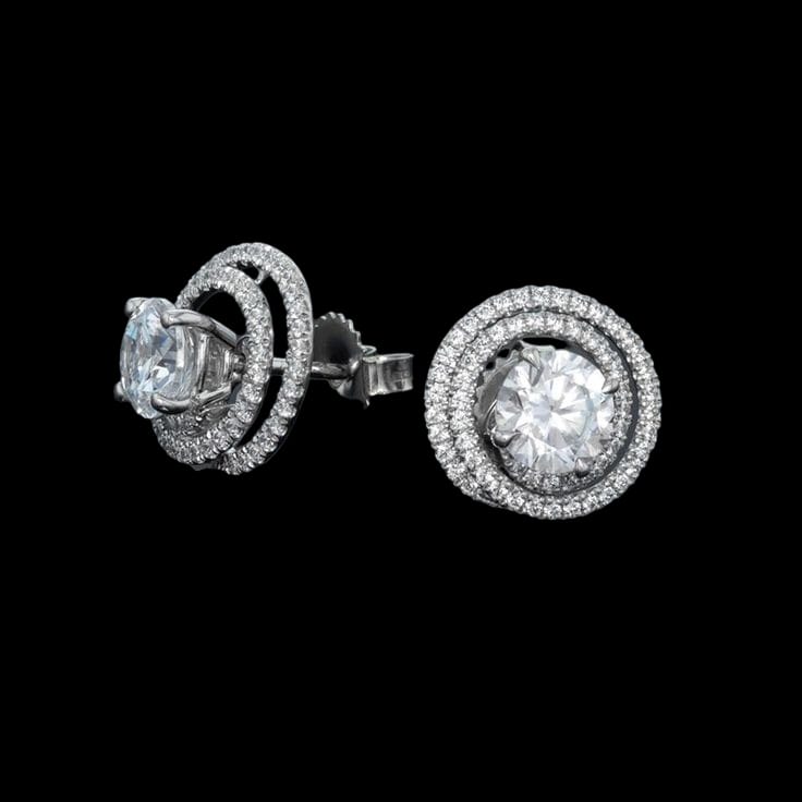 Luxurious Simplicity Solitaire Ear Studs