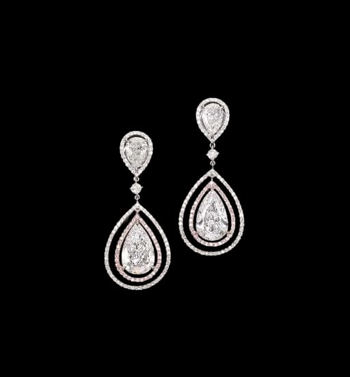 Graceful Glamour: Solitaire Cascade Diamond Chandelier Earrings