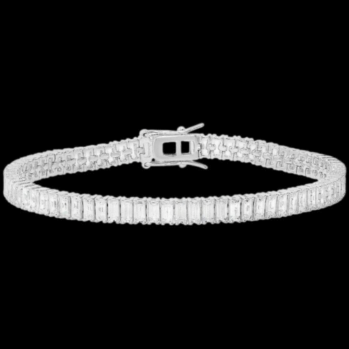 Endless Sparkle: The Classic Solitaire Baguette Diamond Tennis...