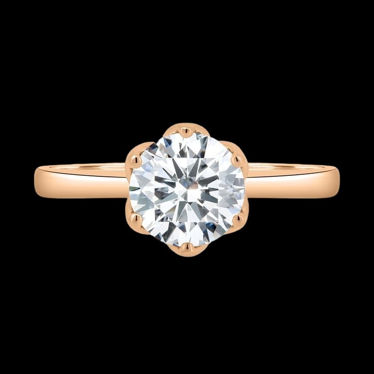 Singular Sparkle: Solitaire Diamond Rings for Her