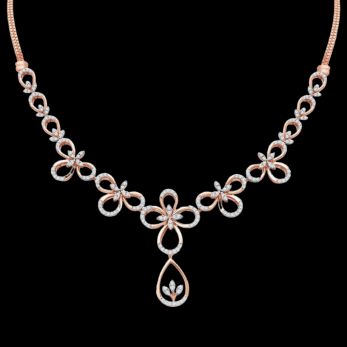 Graceful Glimmer Diamond Necklace