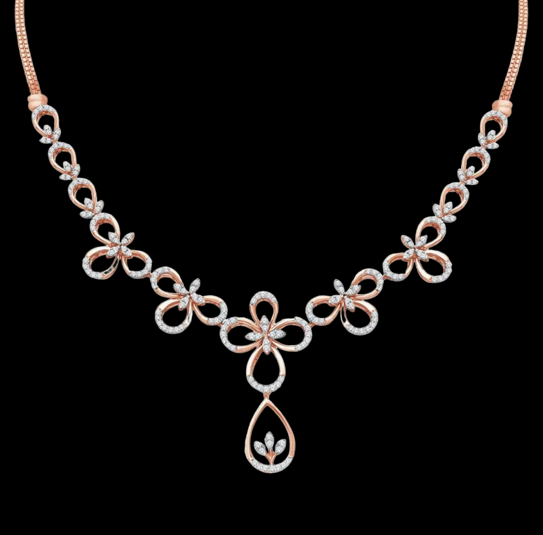 Graceful Glimmer Diamond Necklace