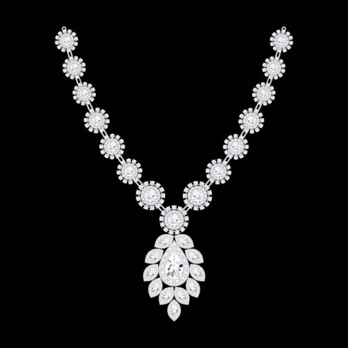 Dewdrop Elegance Diamond Necklace