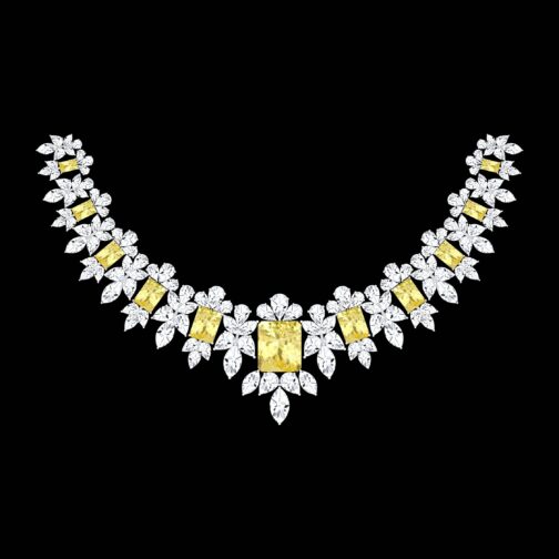 Moonlit Grace Diamond Necklace