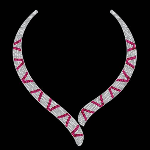 Majestic Drape Diamond Necklace