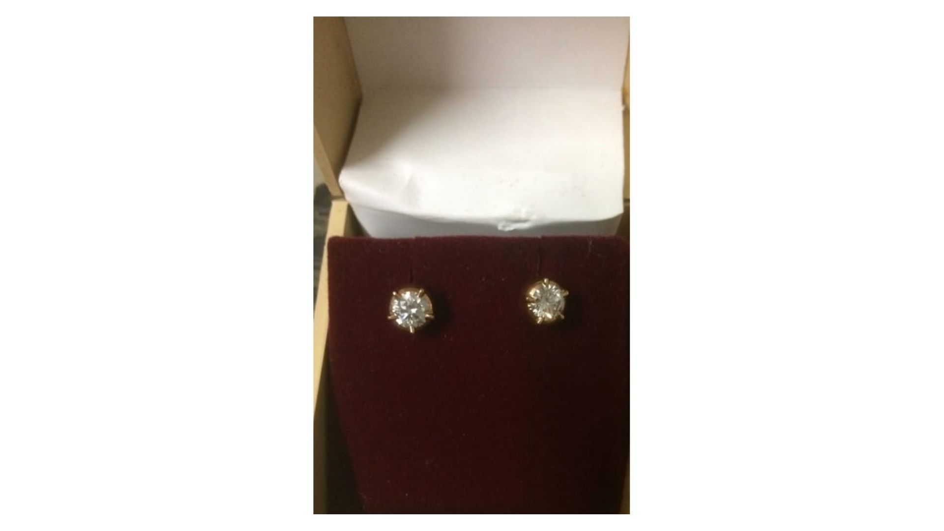 Diamond Button Studs