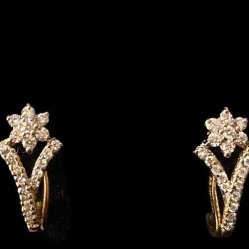 Criss-Cross Diamond Earrings