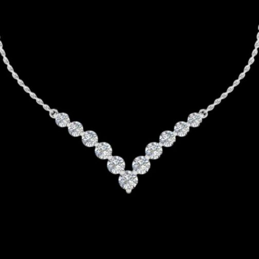 Glamour V Line Grading Cocktail Necklace
