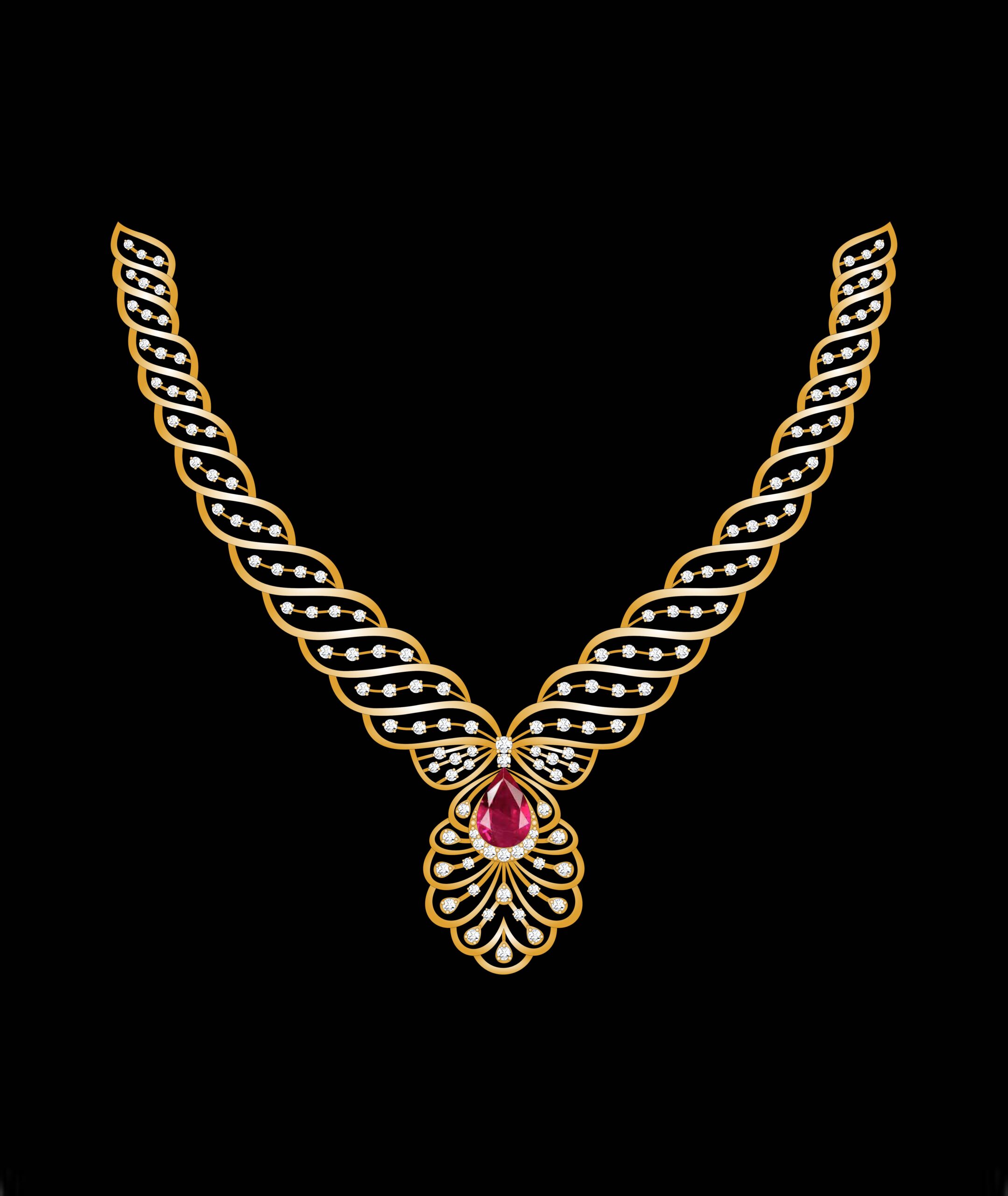 Rosette Halo Necklace