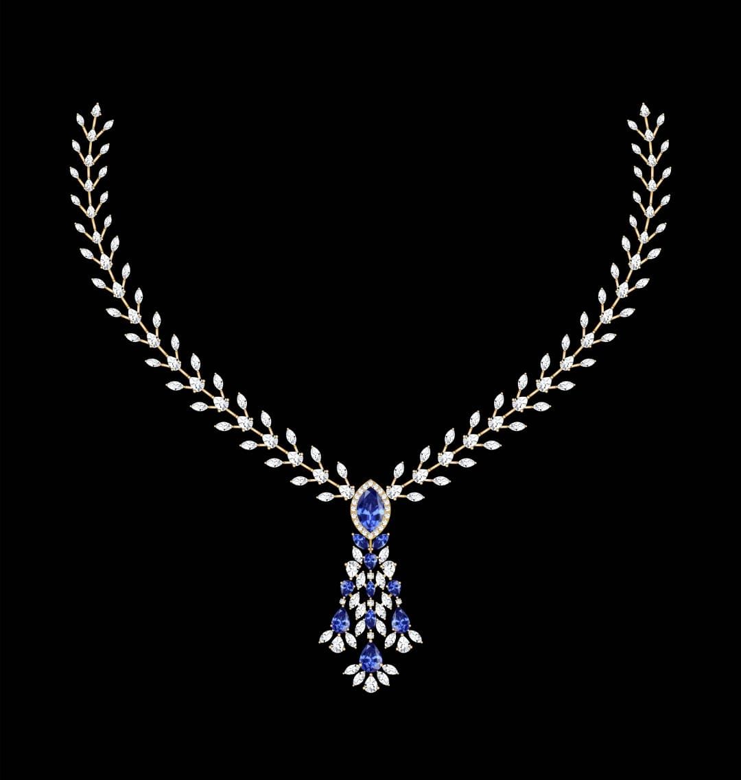 Golden Hour Halo Diamond Necklace