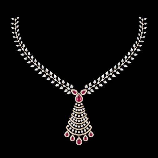 Cascade of Radiance Diamond Necklace