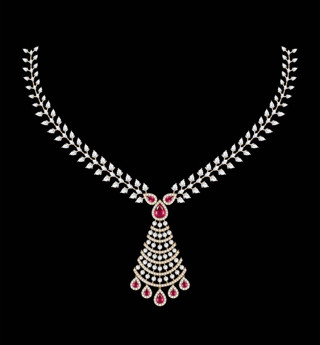 Cascade of Radiance Diamond Necklace