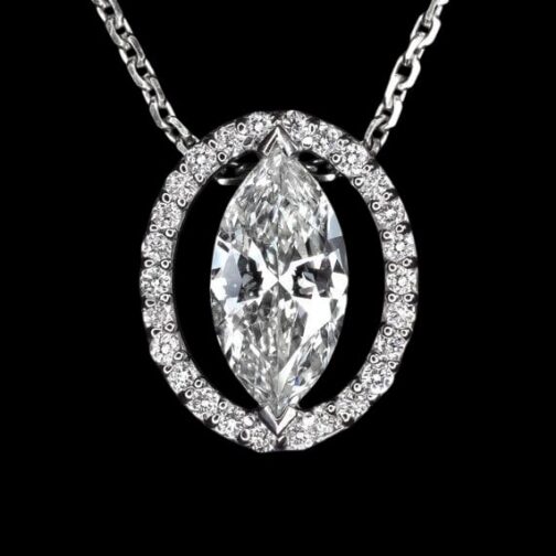 Mystic Glow Marquise Cut Diamond With...