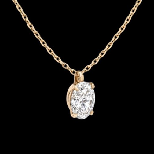 Chic Brilliance Oval Cut Pendant