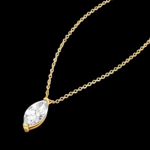 Flawless Beauty Simple Marquise Pendant