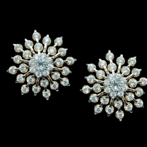 Sparkle Bloom Diamond Earstuds