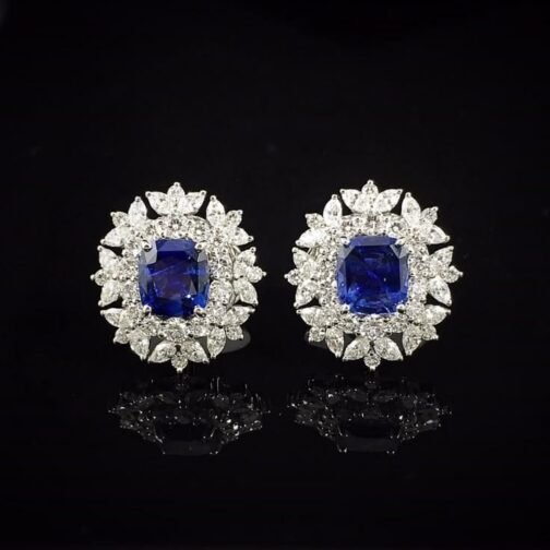 Color Whisper Gem Studs- Pave