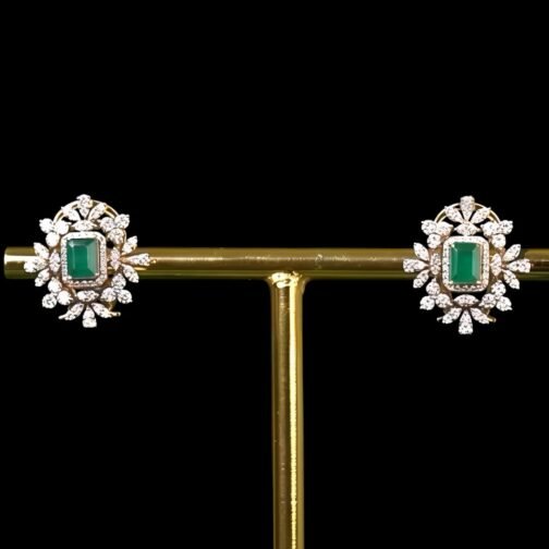 Sparkle Stream Gem Studs- Pave