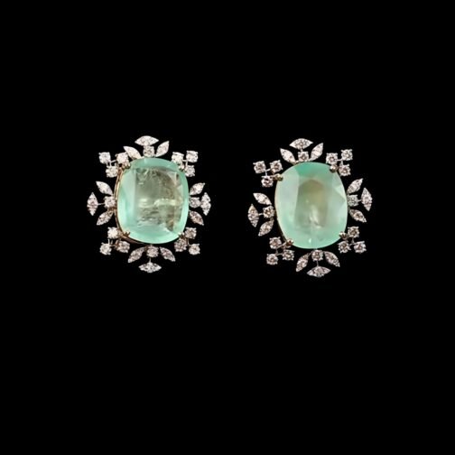Beyond Bright Gem Studs- Pave